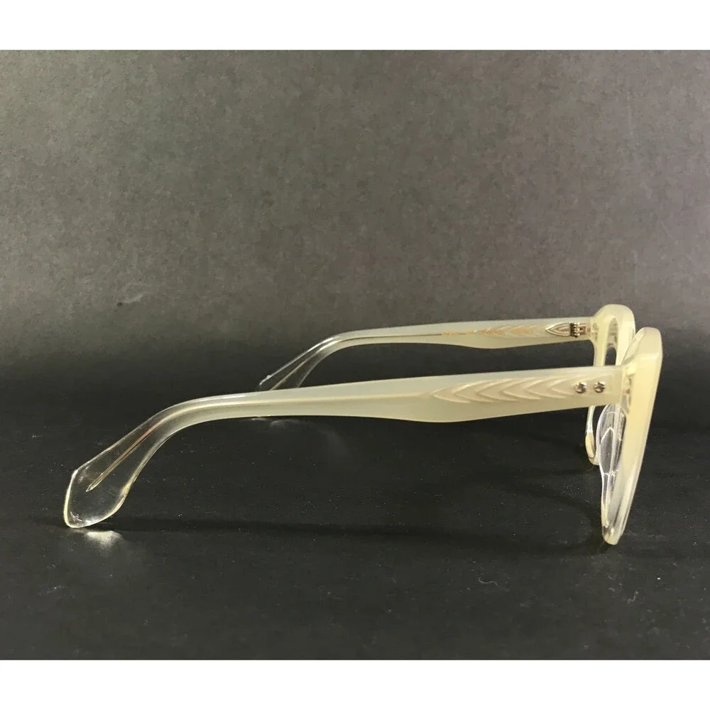 Gigi Studios Eyeglasses Frames GS1027/25O THRIVE 006 Ivory Clear Fade 53-14-140